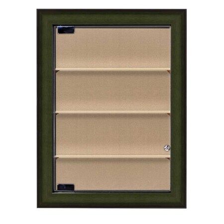 United Visual Products Outdoor Enclosed Combo Board, 42"x32", White Frame/Blue & Forbo UVCB4232ODW-BLUE-FORBO